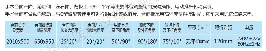 M500電動(dòng)手術(shù)臺(tái)（方型座）